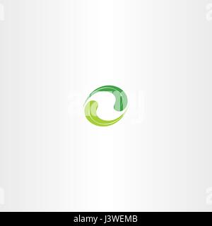 Ökologie Blatt Kreis grüne Logo Symbol Vektor-design Stock Vektor