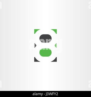 Nummer 8 acht Logo Logo Vektor Symbol Icon-design Stock Vektor