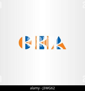 Dreieck Kreis und Quadrat Brief k Logo set Form Stock Vektor