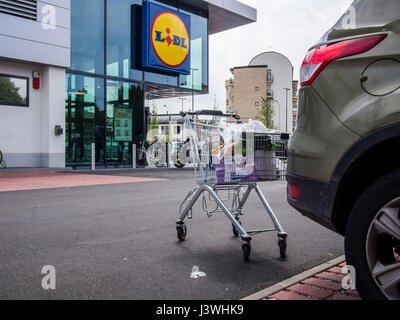 Lidl neue Verkaufsstelle - Italien 5. Mai 2017 Stockfoto