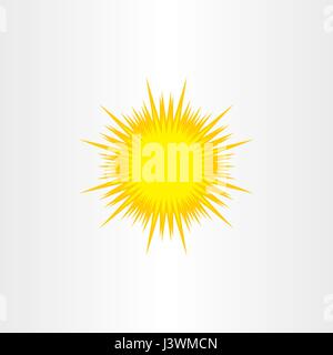 Energie solar Sonne Vektor Icon Symbol-element Stock Vektor
