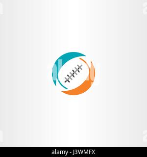 Fußball Rugby-Icon Logo Vektor Stock Vektor