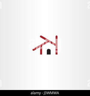Haus Vektor Icon Element Design Symbol Zeichen Stock Vektor