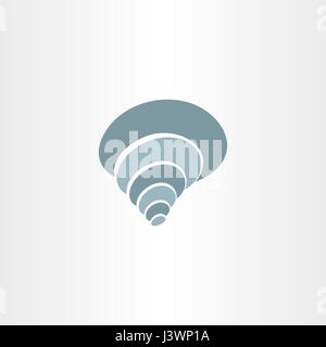 Sea Shell Movieclip Kunst Logo Symbol Vektor-symbol Stock Vektor