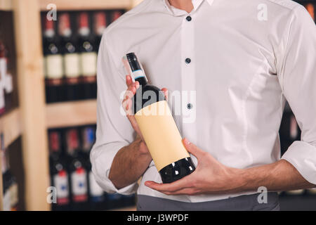 Somellier Wein Business Alkohol trinken Store-Konzept Stockfoto