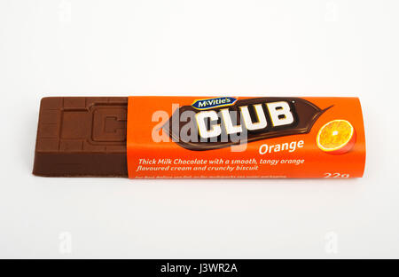 McVites orange chocolate Club Keks Stockfoto