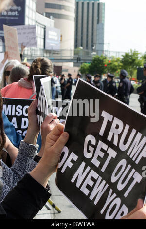 Anti-Trump Proteste - New York City Stockfoto
