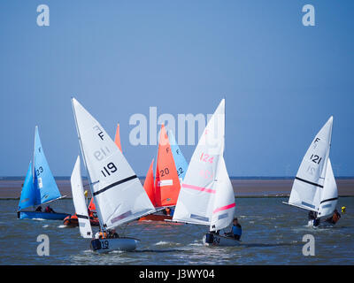 Wilson Trophy West Kirby Wirral. UK.7th Mai 2017.The britische Team Dinghy Racing Meisterschaften "Der Wilson-Trophy" ist der größte und renommierteste Veranstaltung im Rennkalender internationale Jolle Team. Bildnachweis: ALAN EDWARDS/Alamy Live-Nachrichten Stockfoto