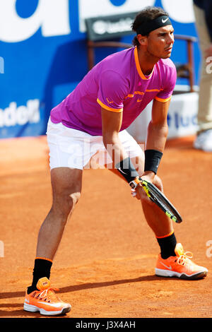 Rafael Nadal (ESP), 29. April 2017 - Tennis: Tennis-Turnier der ATP 500 World Tour Barcelona Open Banco Sabadell während Mens Singls Halbfinale match bei der Real Club de Tenis in Barcelona, Spanien, (Foto: D.Nakashima/AFLO) Stockfoto