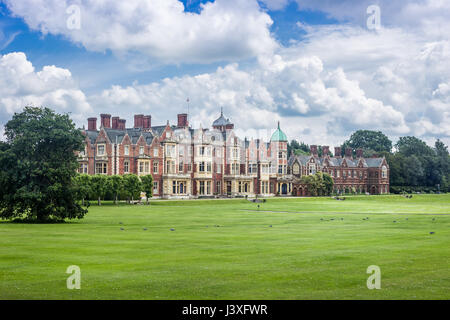 Sandringham House, der Residenz der Queen Land in Norfolk, Großbritannien Stockfoto