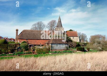 Touristenort mittelalterliches Dorf East Sussex Stockfoto