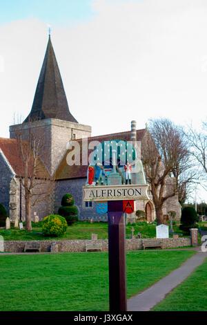 Touristenort mittelalterliches Dorf East Sussex Stockfoto