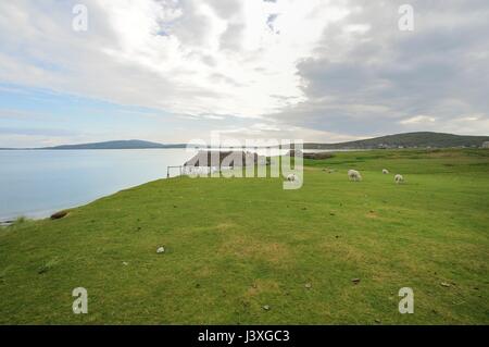 Die Jugendherberge auf der Insel Berneray, Schottland Stockfoto