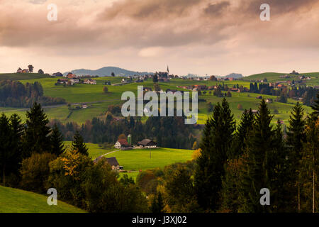 Malerische Aussicht, Appenzell, Appenzellerland, Schweiz Stockfoto