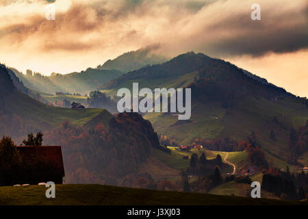 Malerische Aussicht, Appenzell, Appenzellerland, Schweiz Stockfoto