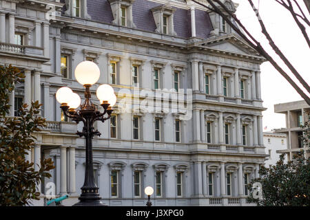 Blick auf Gebäude in Washington DC. Soft-Fokus Stockfoto