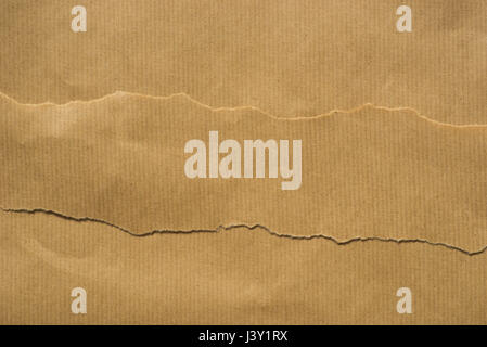 zerrissene braune Papier Stockfoto
