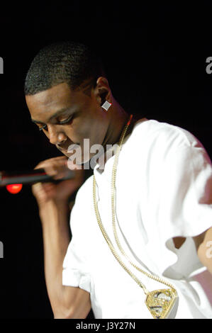 DeAndre Ramone Way aka Soulja Boy sagen EM im Gibson Amphitheater in Universal City, CA. Stockfoto