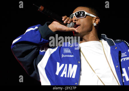 DeAndre Ramone Way aka Soulja Boy sagen EM im Gibson Amphitheater in Universal City, CA. Stockfoto