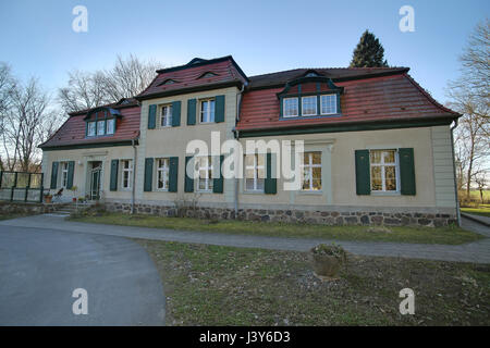 Pfarrhaus als Denkmal in Dersekow, Mecklenburg-Vorpommern, Deutschland. Stockfoto