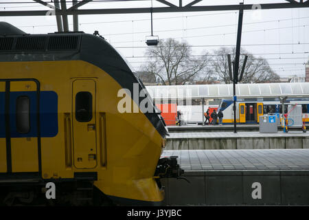 Erfassung von Amsterdam Ceentral Station Stockfoto