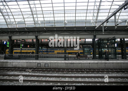 Erfassung von Amsterdam Ceentral Station Stockfoto