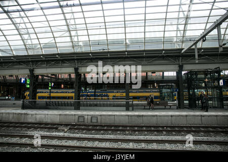 Erfassung von Amsterdam Ceentral Station Stockfoto