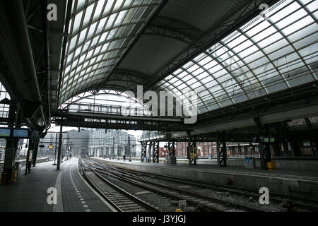 Erfassung von Amsterdam Ceentral Station Stockfoto