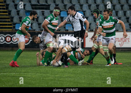 Mailand, Italien. 6. Mai 2017. Letzten Sie Samstag die Herausforderung zwischen Zebre Parma gegen Benetton Treviso und die beiden Italiener der Pro12. Bildnachweis: Luca Marenda/Pacific Press/Alamy Live-Nachrichten Stockfoto