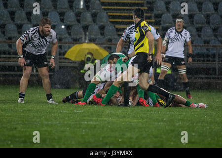 Mailand, Italien. 6. Mai 2017. Letzten Sie Samstag die Herausforderung zwischen Zebre Parma gegen Benetton Treviso und die beiden Italiener der Pro12. Bildnachweis: Luca Marenda/Pacific Press/Alamy Live-Nachrichten Stockfoto