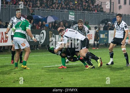 Mailand, Italien. 6. Mai 2017. Letzten Sie Samstag die Herausforderung zwischen Zebre Parma gegen Benetton Treviso und die beiden Italiener der Pro12. Bildnachweis: Luca Marenda/Pacific Press/Alamy Live-Nachrichten Stockfoto