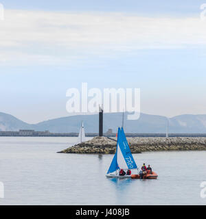 Segelclub, Weymouth, Dorset England UK Stockfoto