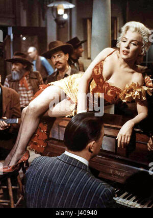 Wohl Ohne Wiederkehr aka. Fluss ohne Wiederkehr, USA 1954-Regie: Otto Preminger Monia: Robert Mitchum, Marilyn Monroe, Rory Calhoun Stockfoto