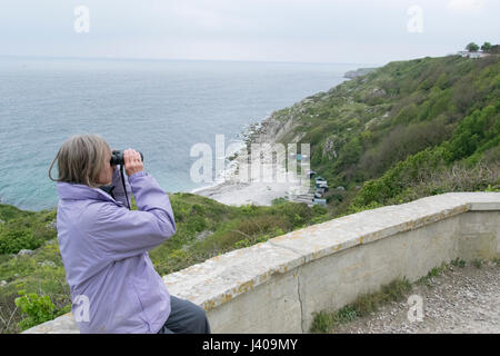 Kirche Ope Cove Rufus Bogen und Pfeil Schloss Portland Dorset UK Stockfoto