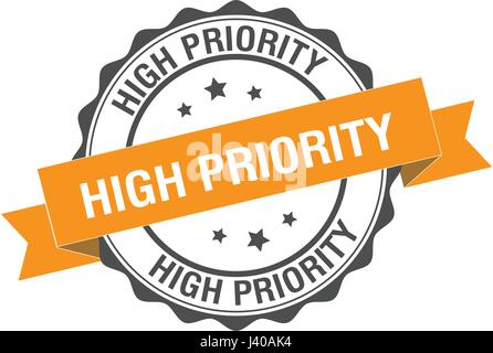 Hohe Priorität Stempel Abbildung Stock Vektor