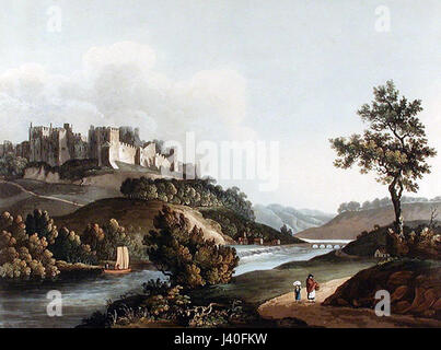 Ludlow Castle Oct1812 Stockfoto