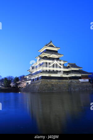 Historische Architektur der Burg Matsumoto in Nagano, Japan Stockfoto
