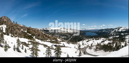 Panorama der Berge der Sierra Nevada vom Donner Pass Stockfoto