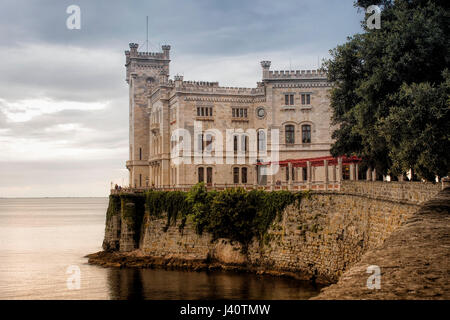 Miramare, Triest. Das Schloss der Prinzessin Sissi. Stockfoto