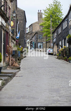 Main Street, Haworth, Bradford, West Yorkshire. Stockfoto