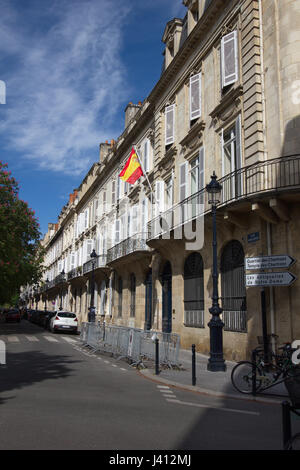 Cours Xavier Arnozan, eine elegante Wohnstraße, früher das Zentrum des Weines Handel Viertel Chartrons, in der Stadt von Bordeaux, Frankreich Stockfoto