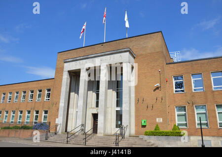 Das Rathaus in Evreux Weg in Rugby, Warwickshire, England Stockfoto