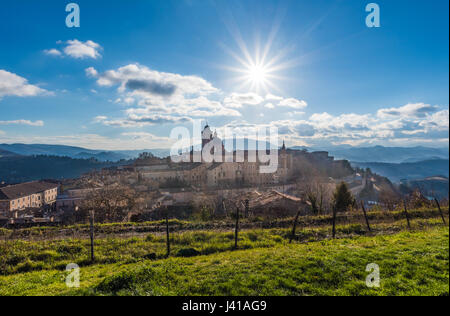 Urbino (Marken, Italien) - eine ummauerte Stadt in der Region Marken in Italien, ein UNESCO-Welterbe bemerkenswert für eine bemerkenswerte historische Erbe der Renaissance Stockfoto