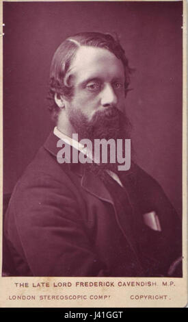 Lord Frederick Charles Cavendish Politiker Stockfoto