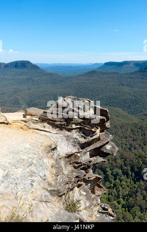 Vorgebirge Talebene Jamison Blue Mountains außerhalb Katoomba new South Wales wales Australien Stockfoto