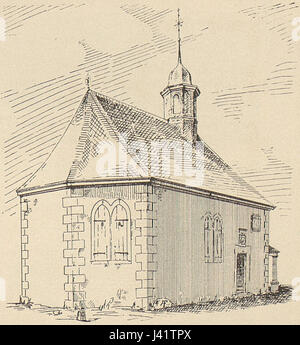 Dieses Foto zeigt die Romskapelle in Paderborn aus Nordsicht. Die Kapelle ist eine historische Stätte mit architektonischer und religiöser Bedeutung, die Jahrhunderte zurückreicht. Stockfoto