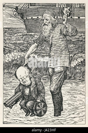 Lewis Carroll Henry Holiday Jagd des Snark-Platte 1 Stockfoto