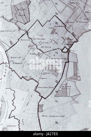 Dieses Bild stammt von Limmel Nazareth, datiert um 1850. Es repräsentiert die Stadt oder das Gebiet von Limmel im 19. Jahrhundert und zeigt Architektur und Alltag, die für diese Zeit typisch sind. Stockfoto