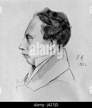 Ludwig Uhland Franz Kugler Stockfoto