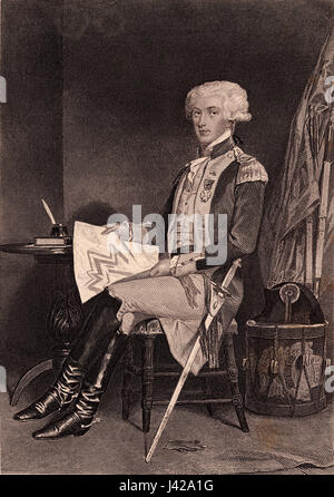 Lafayette, Marie Joseph Paul Yves Roch Gilbert Du Motier, Marquis de Stockfoto